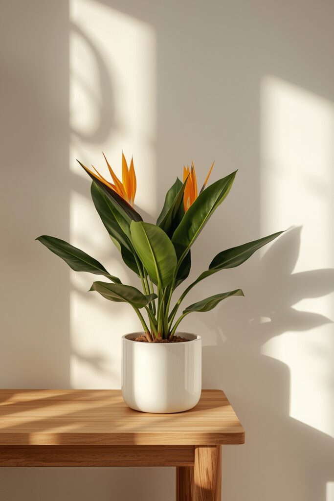 bird of paradise indoor plant boho plant decor