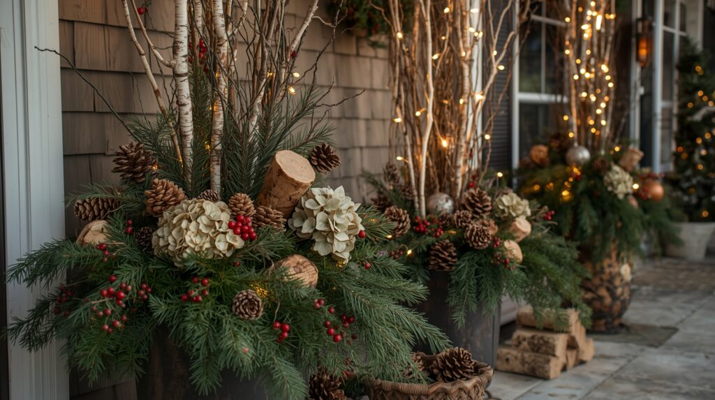 Christmas planters