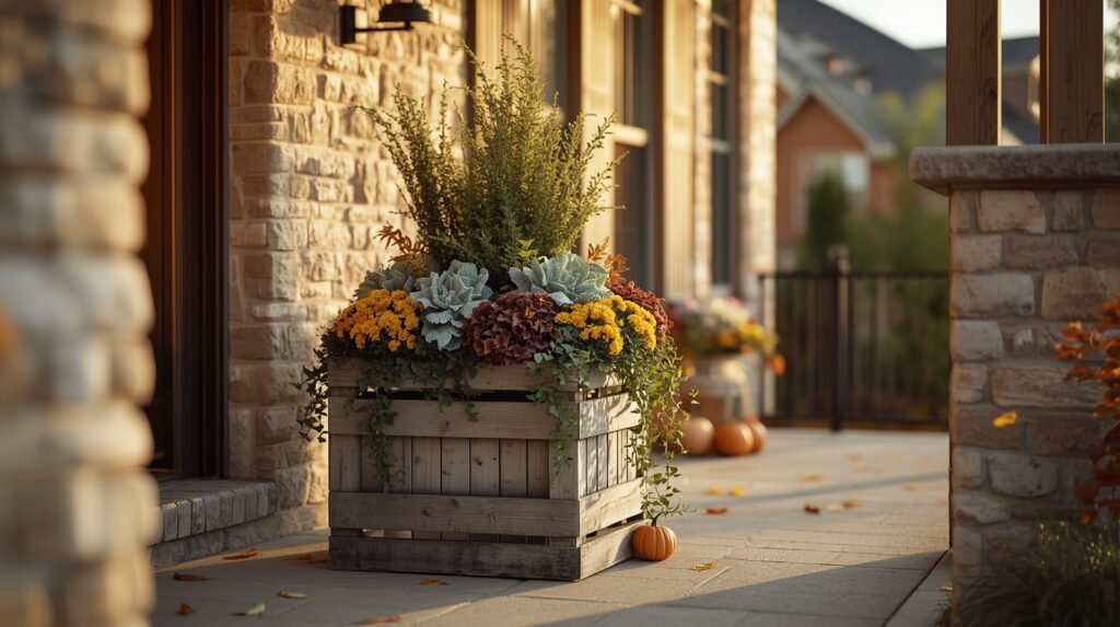 texas style fall planter ideas